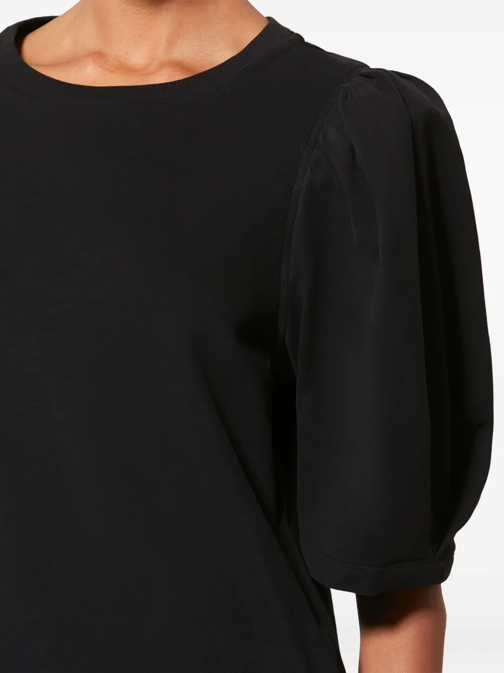 Isabel Marant Maeliss Tee Puff-sleeve T-shirt In Black