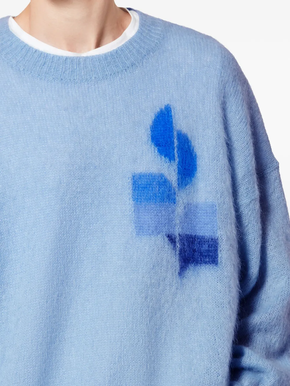MARANT Drany pullover met grafische print Blauw