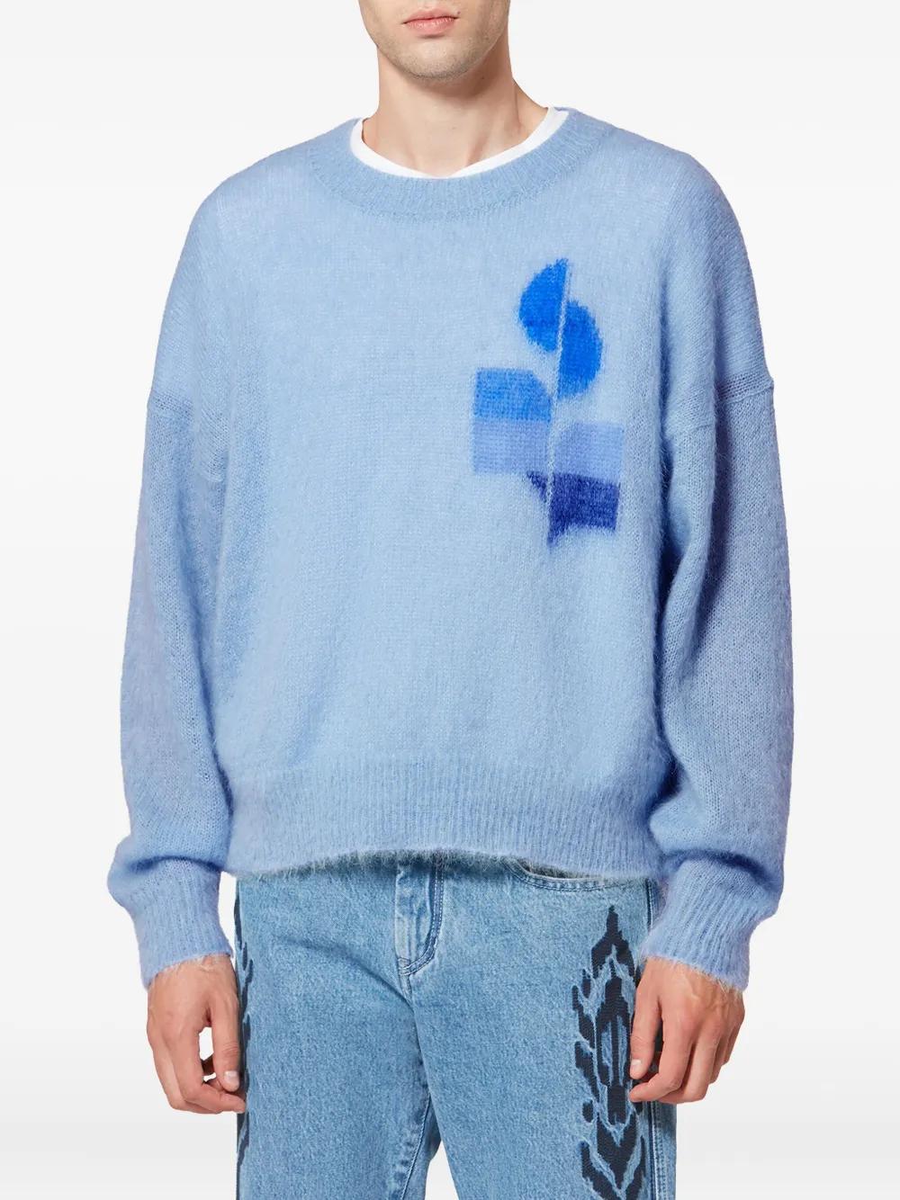  Marant Drany Graphic Pullover - Blue 