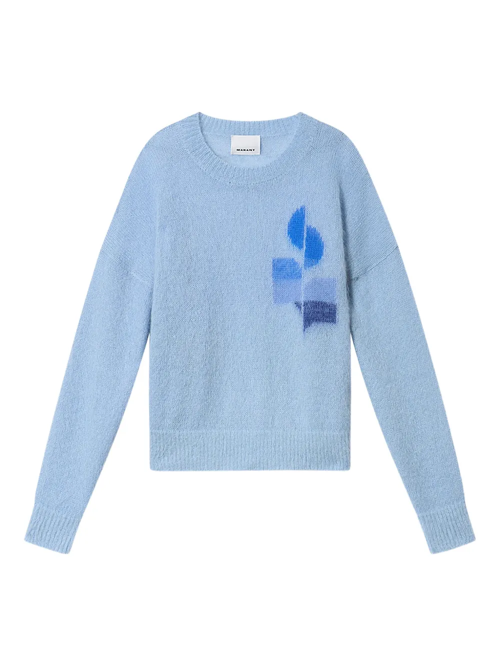 MARANT pull Drany à imprimé graphique | bleu | Image 1