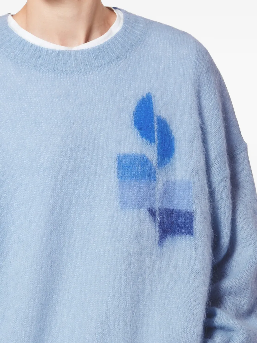 MARANT Drany pullover met grafische print Blauw