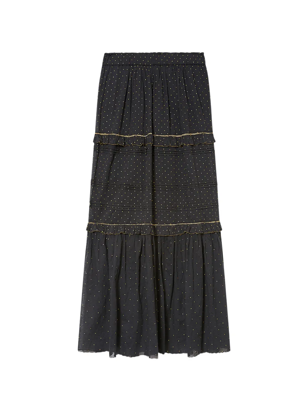 MARANT ÉTOILE Volodia ruffled maxi skirt - Nero