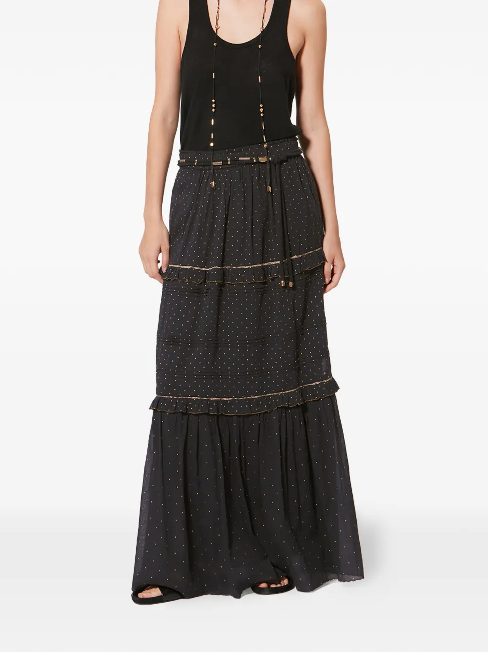 Volodia Ruffled Maxi Skirt