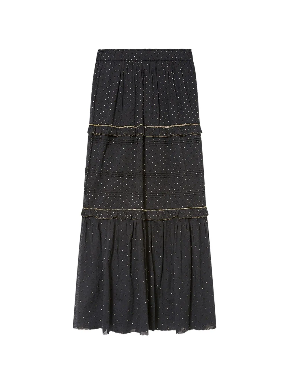 MARANT ÉTOILE Volodia ruffled maxi skirt - Nero
