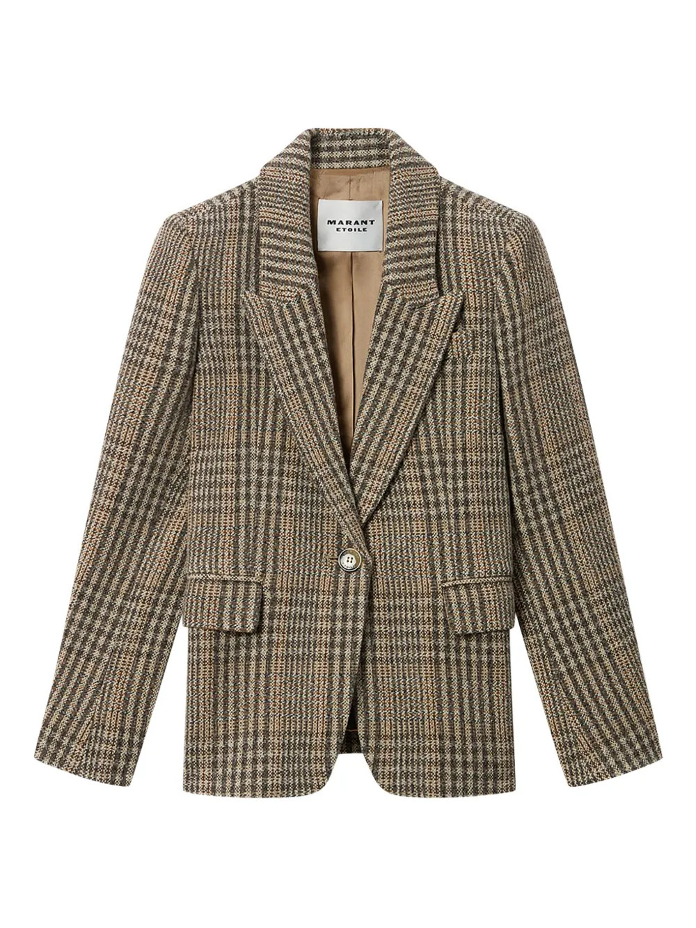 Isabel Marant Étoile Kerstin Checked Blazer In Brown