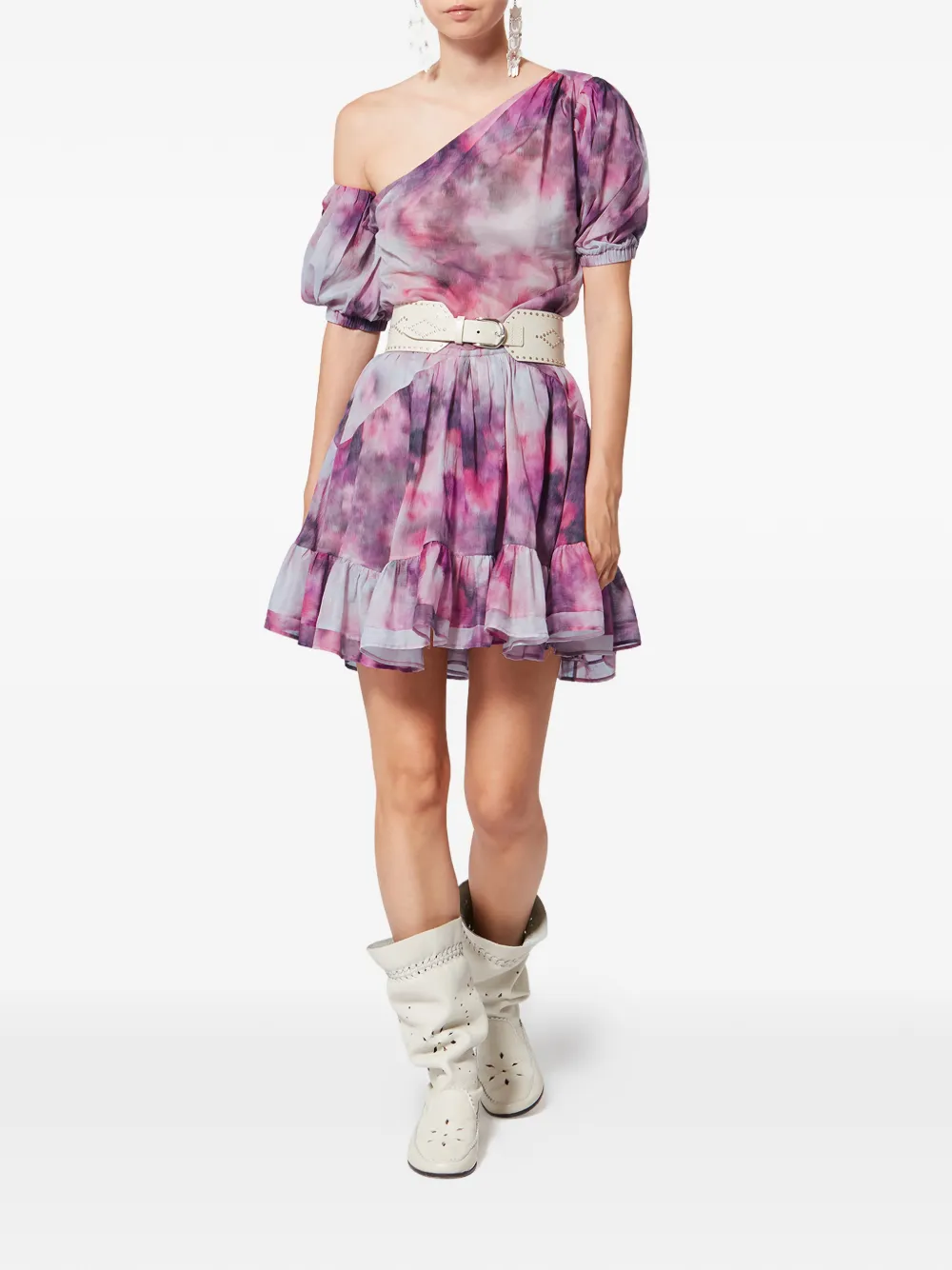 Vyldy One-Shoulder Ruffled Mini Dress