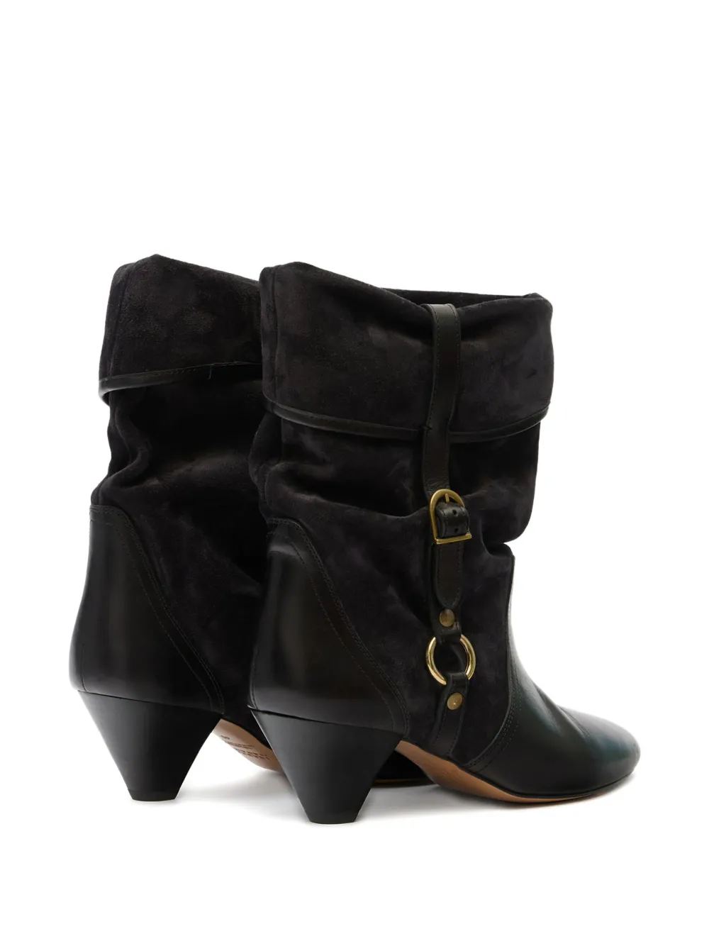 Isabel Marant 55mm Darner Buckle-detail Ankle Boots In Black