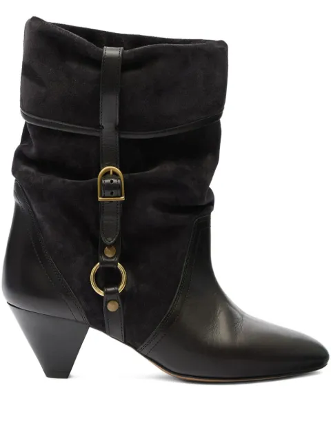 ISABEL MARANT 55mm Darner buckle-detail ankle boots