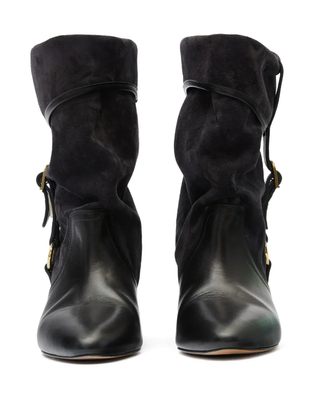 Isabel Marant 55mm Darner Buckle-detail Ankle Boots In Black