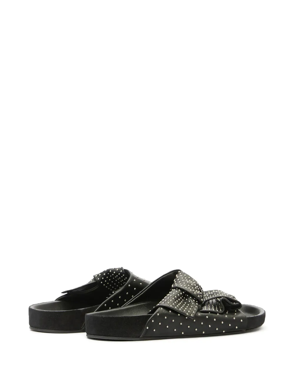 ISABEL MARANT Lennyo sandalen met studs en strik Zwart