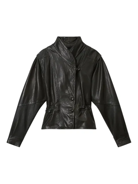 ISABEL MARANT Tressy buttoned leather jacket