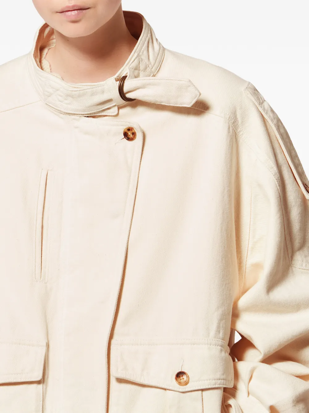 ISABEL MARANT x Isalya jack met gesp en zak Beige