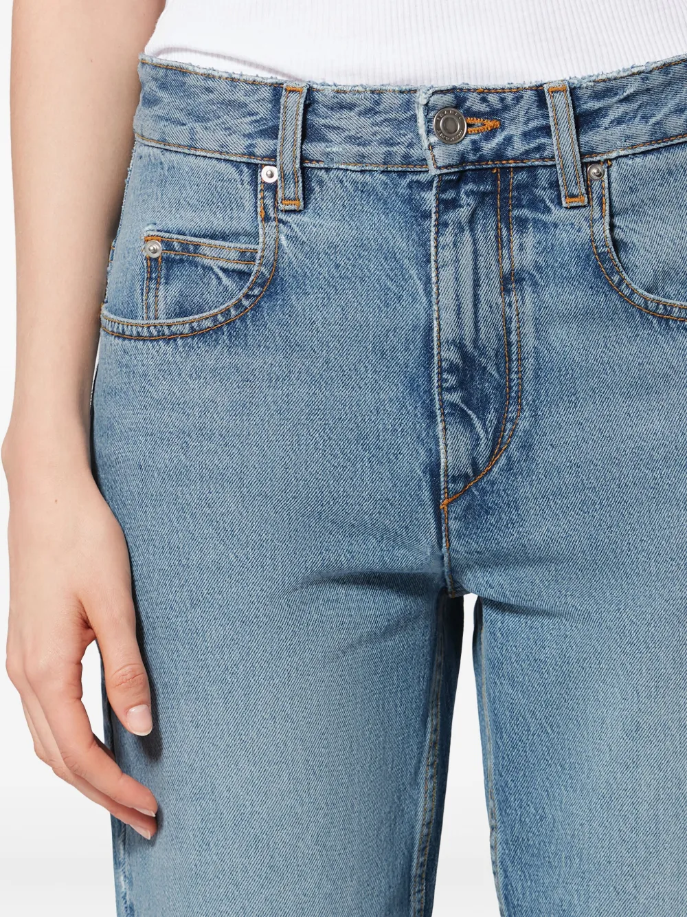 Isabel Marant Dakota Straight Jeans In Blue