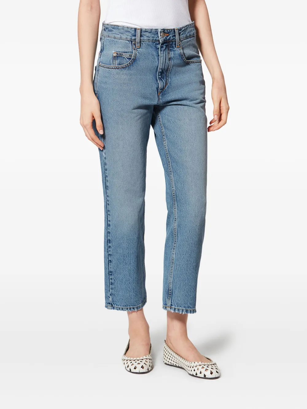 Isabel Marant Dakota Straight Jeans In Blue