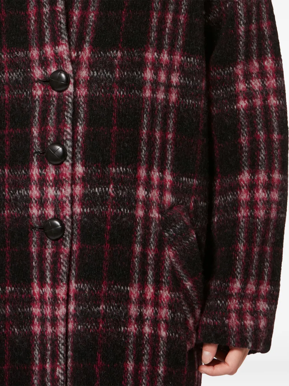 Isabel Marant Étoile Gabriel Checked Single-breasted Coat In Multi