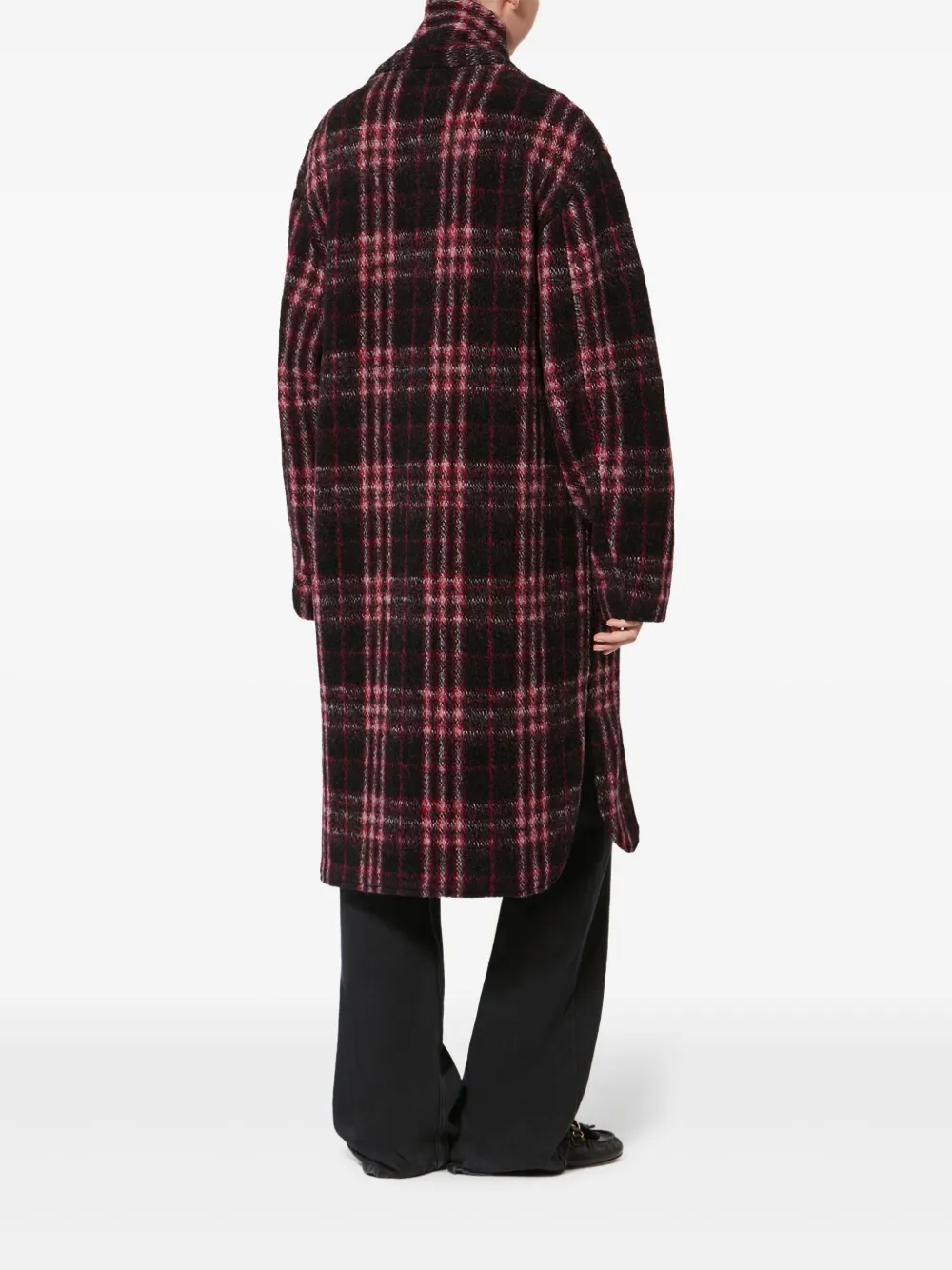Isabel Marant Étoile Gabriel Checked Single-breasted Coat In Multi