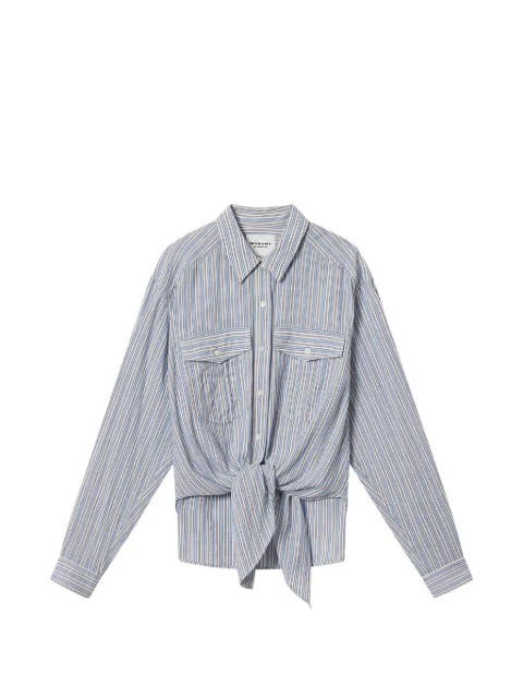 MARANT ÉTOILE Nath striped knot shirt