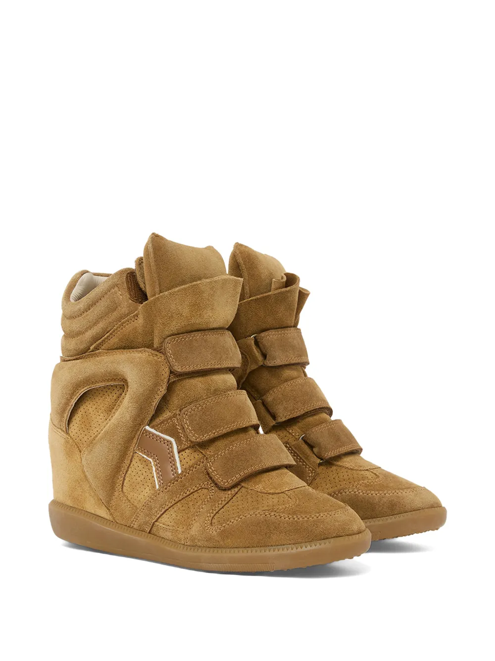 ISABEL MARANT Bekett sneakers met fluwelen bandje Bruin