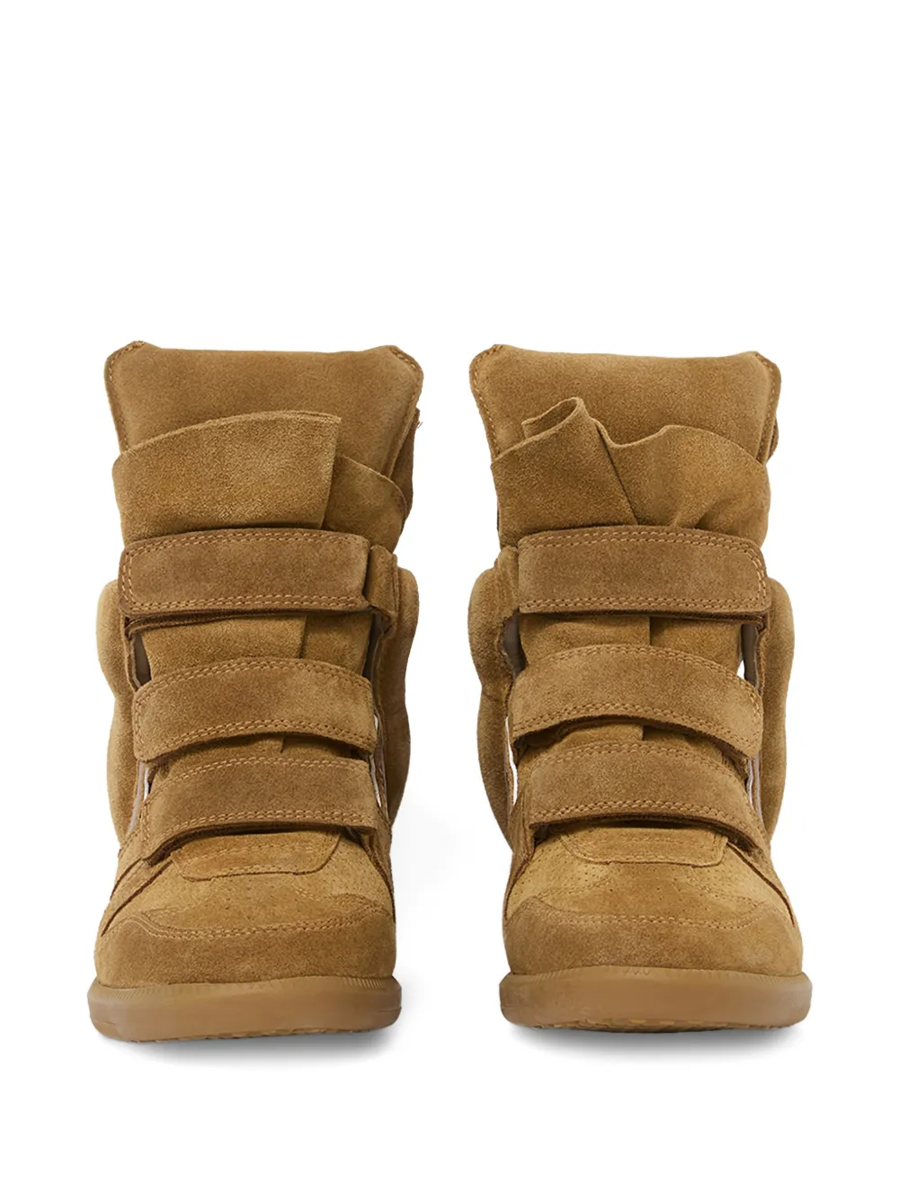 ISABEL MARANT Bekett sneakers met fluwelen bandje Bruin