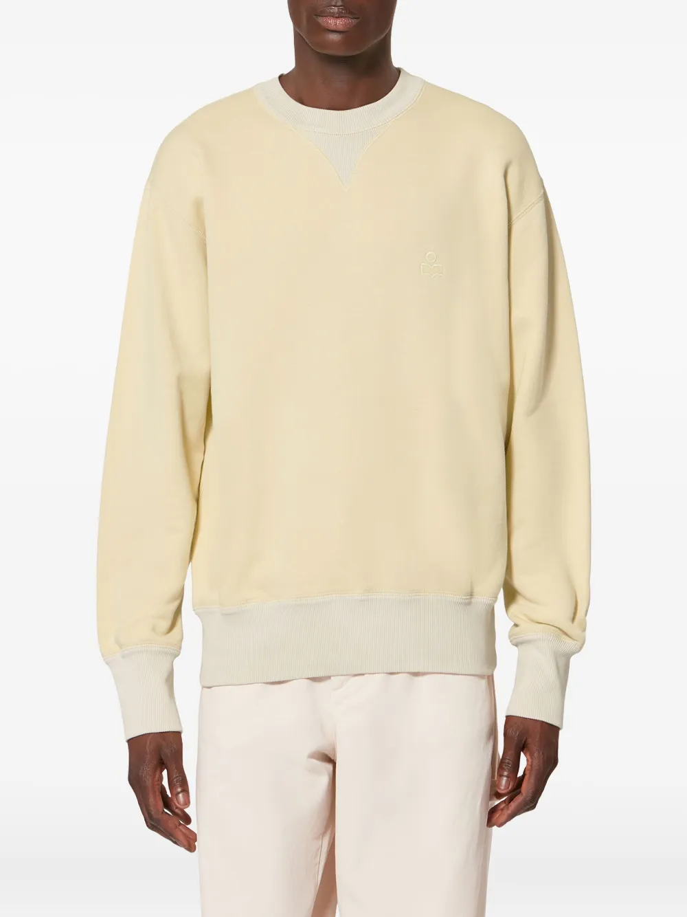  Marant Miker Embroidered Sweatshirt - Yellow 