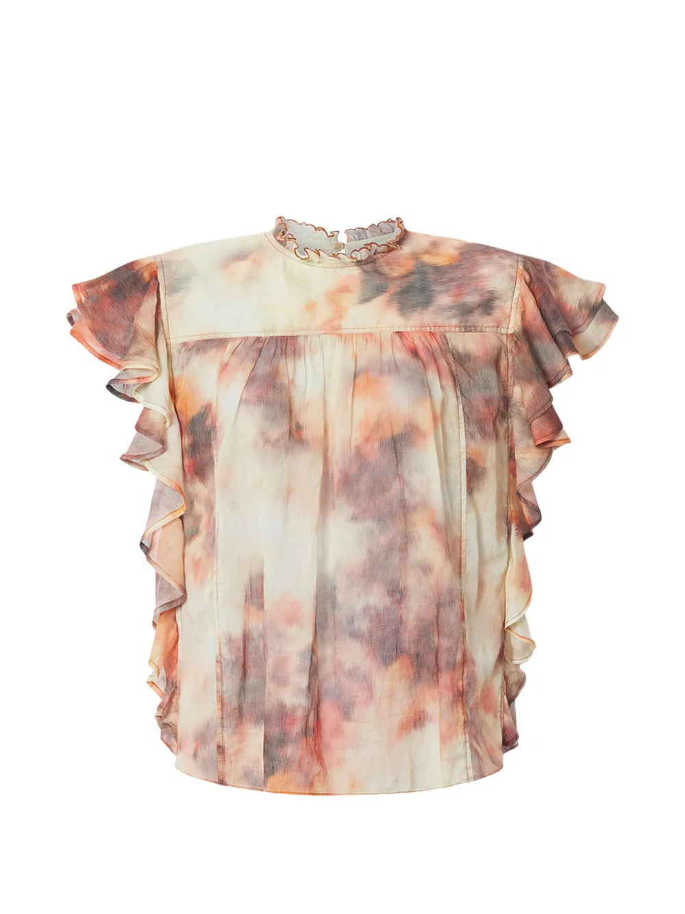 MARANT ÉTOILE Daliyane ruffled blouse - Toni neutri