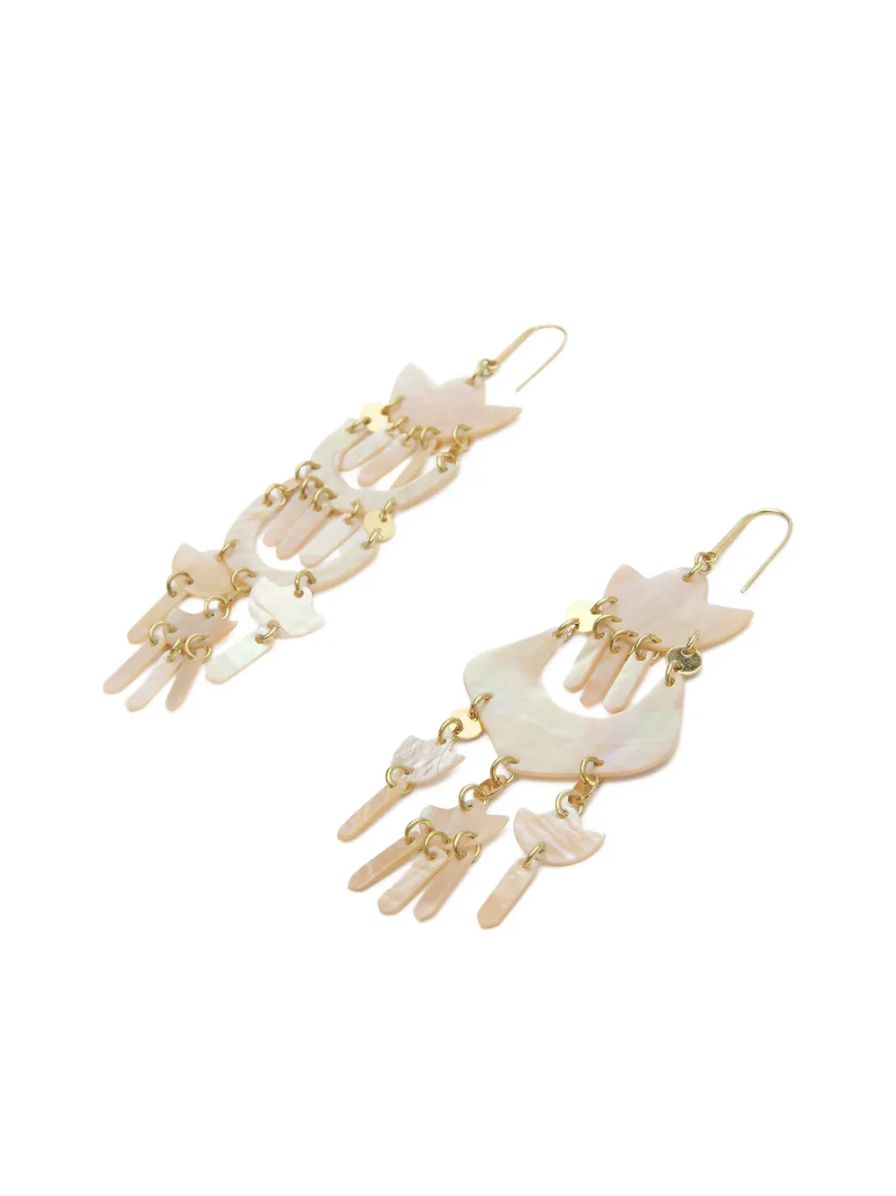 Isabel Marant Long Drop Earrings In Gold