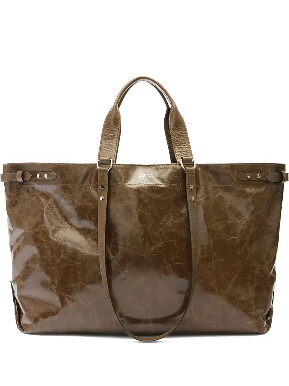 ISABEL MARANT Borsa a spalla Winna Tote in pelle - Verde