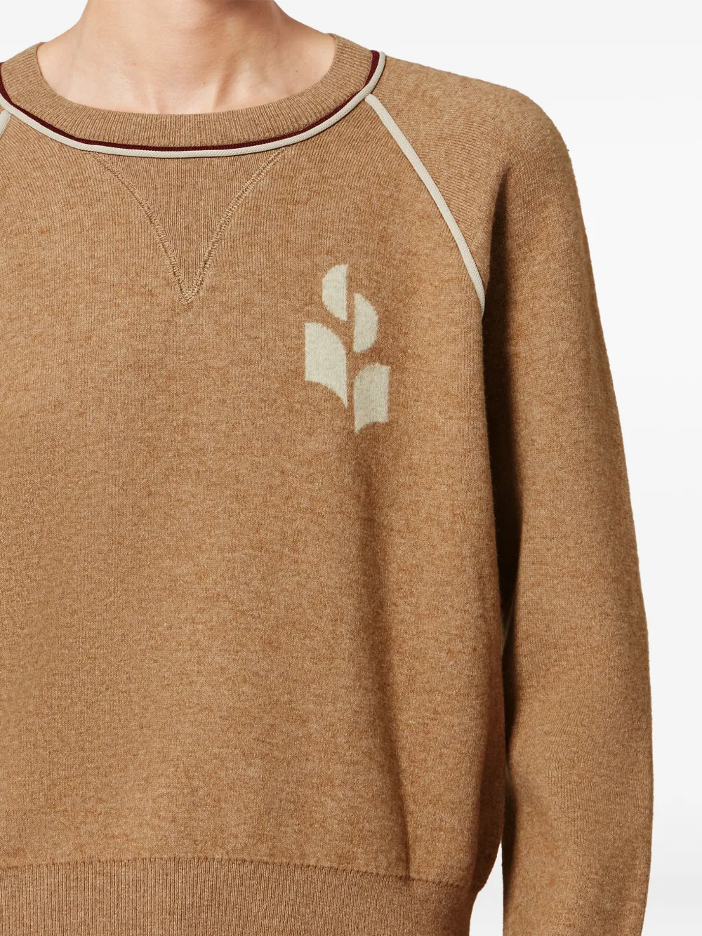 Isabel Marant Étoile Loriby Logo Sweater In Brown