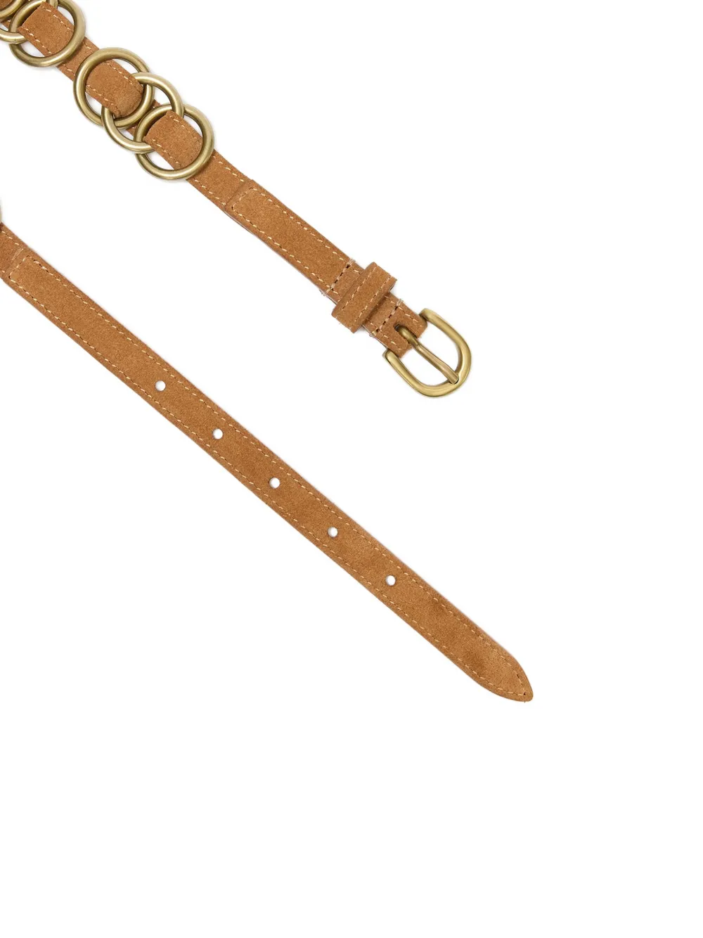 ISABEL MARANT Livo leren riem Bruin