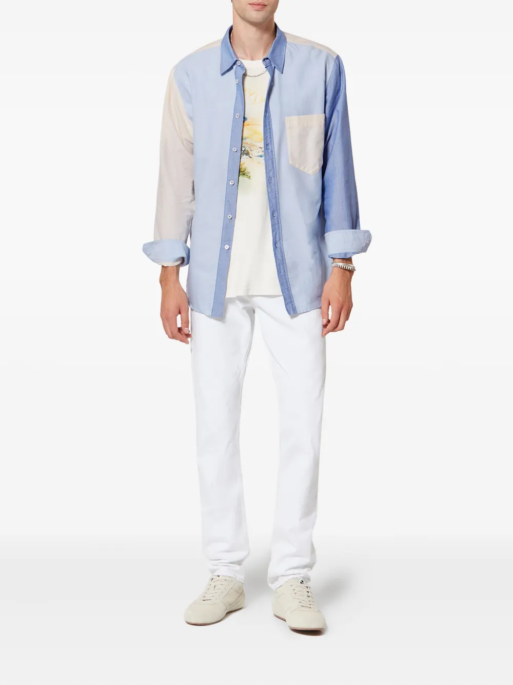 MARANT NATHAEL overhemd met borstzak - Blauw