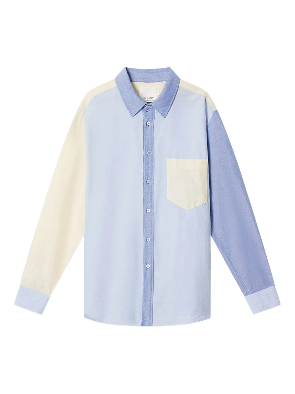 MARANT NATHAEL chest-pocket shirt | Blue | Image 1