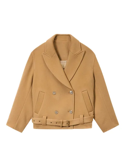 ISABEL MARANT Warna belted double-breasted coat