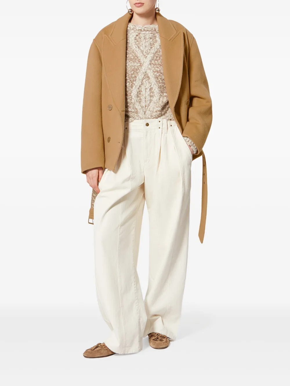 ISABEL MARANT Warna belted double-breasted coat | Single Breasted Coats | Image 2