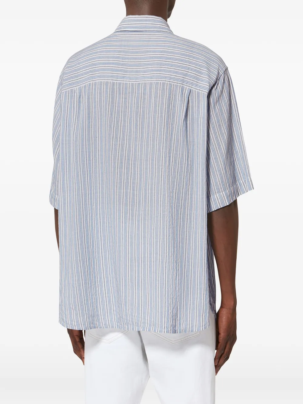 MARANT LABILIO gestreept overhemd Blauw