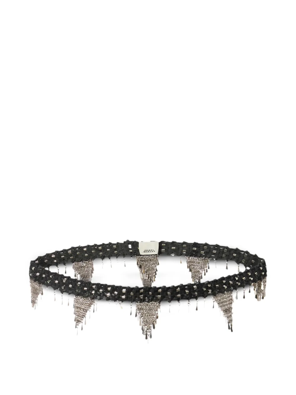 ISABEL MARANT Esnia leren riem - Zwart