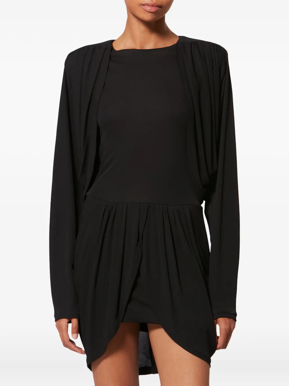Isabel Marant X Niamae Draped Detail Dress In Black
