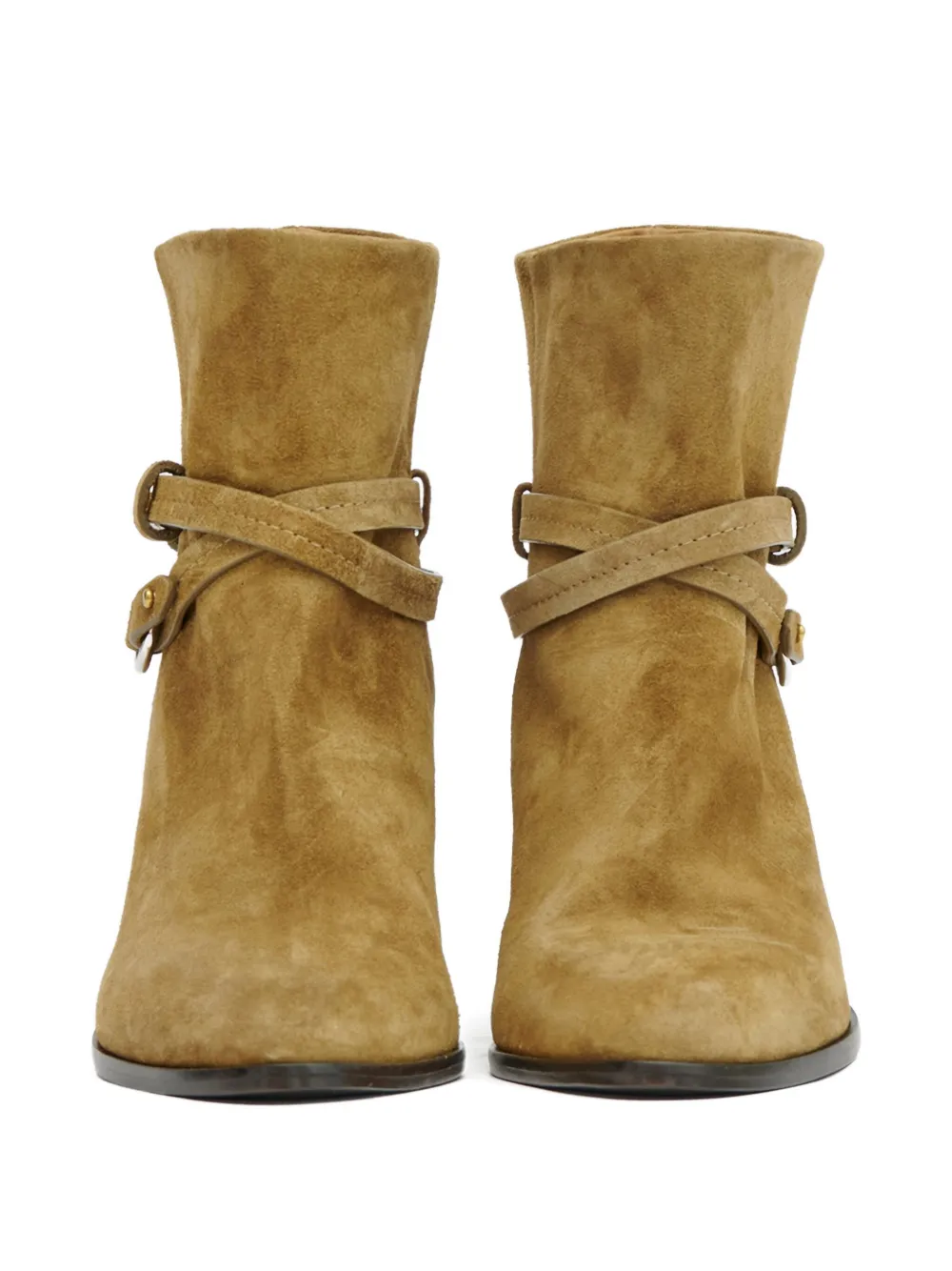 ISABEL MARANT 55 mm Meyli enkellaarzen met gespdetail Bruin