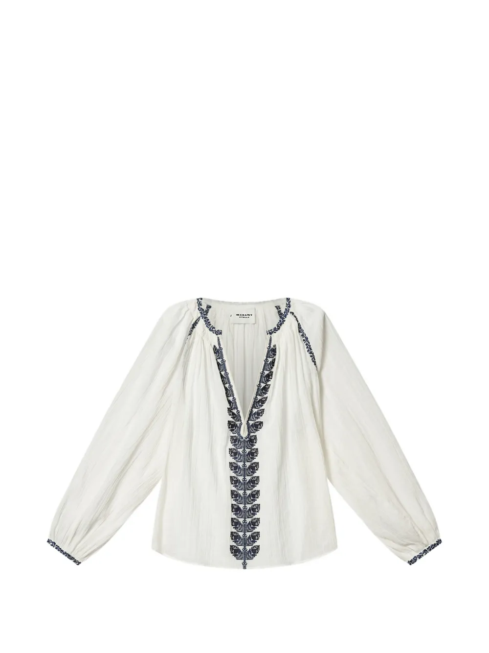 MARANT ÉTOILE Lena embroidered blouse - Bianco