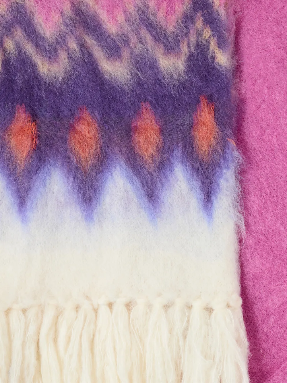  Isabel Marant Amanie Fringed-hem Scarf - Pink 