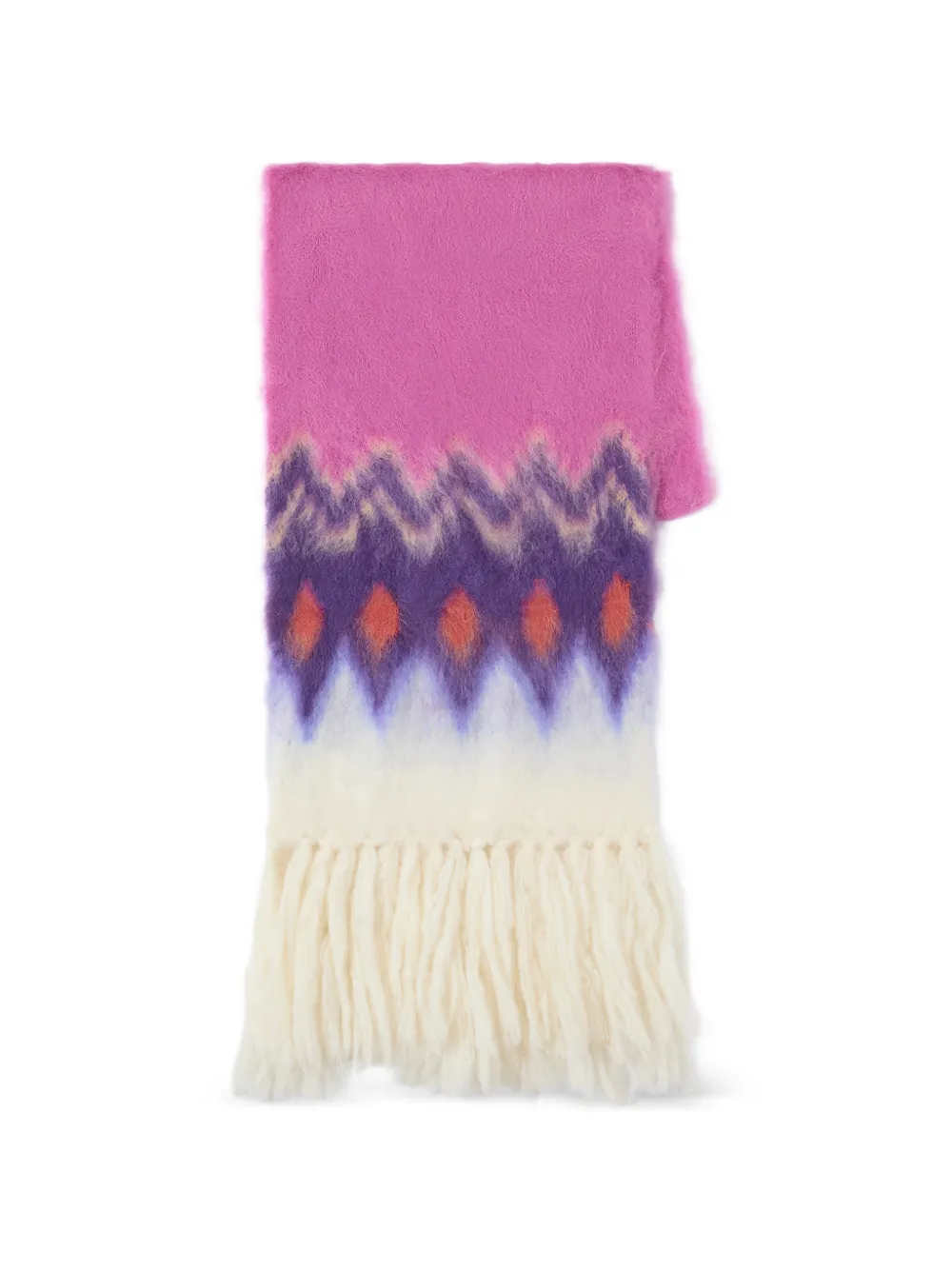 ISABEL MARANT Amanie fringed-hem scarf - Rosa