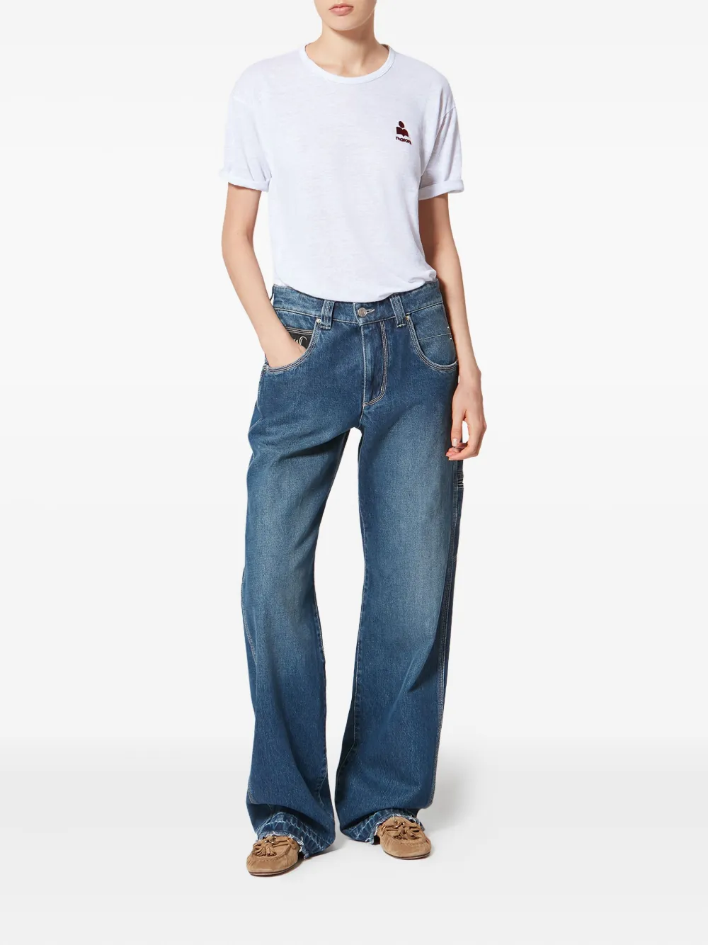 Isabel Marant Étoile Koldia Logo T-shirt In Multi