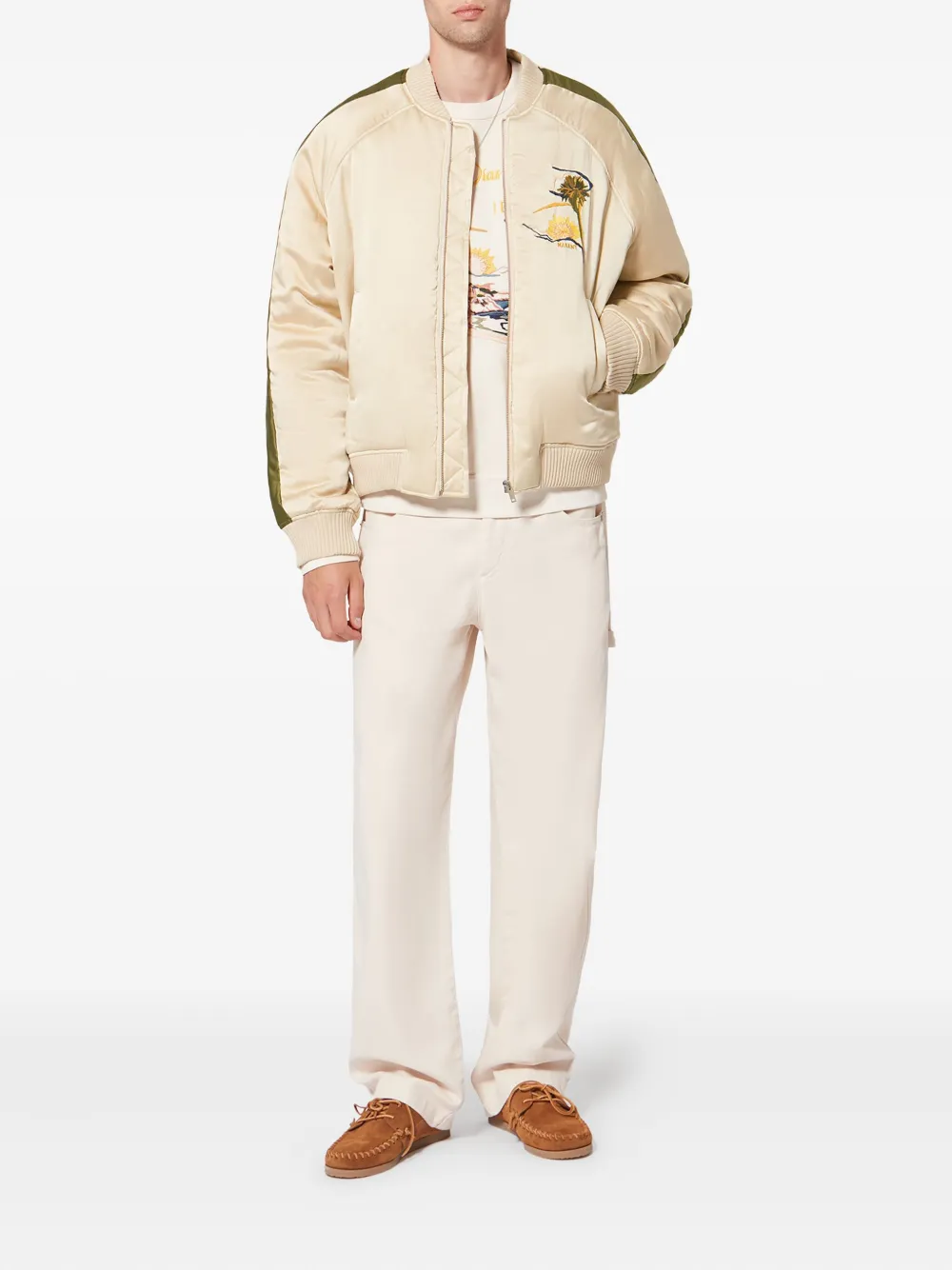 MARANT Giacca Wes con ricamo - Toni neutri