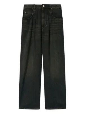 パンツ isabel marant wide straight Black denim ISABEL MARANT Straight jeans LEMONY-GB in 01bk black