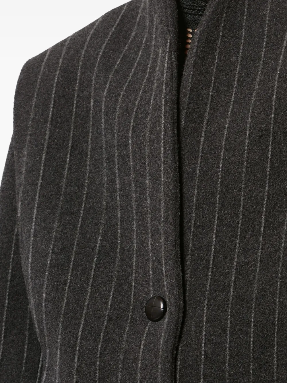 Isabel Marant Dyogo Pinstripe Button Jacket In Gray