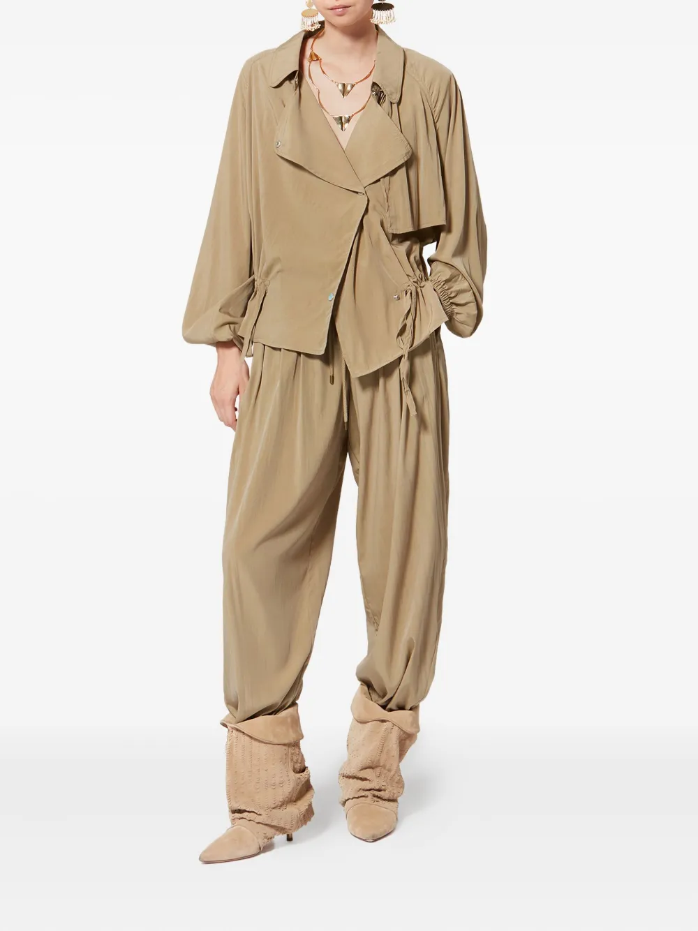  Isabel Marant Gwenola Drawstring Jacket - Neutrals 