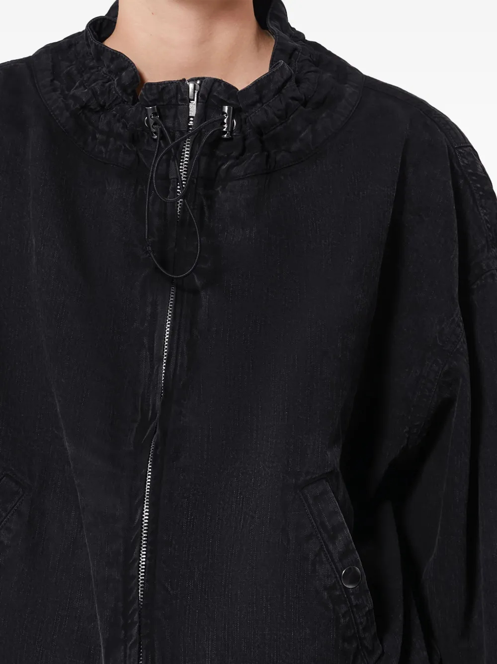 Isabel Marant Étoile Plume Cotton Jacket In Black