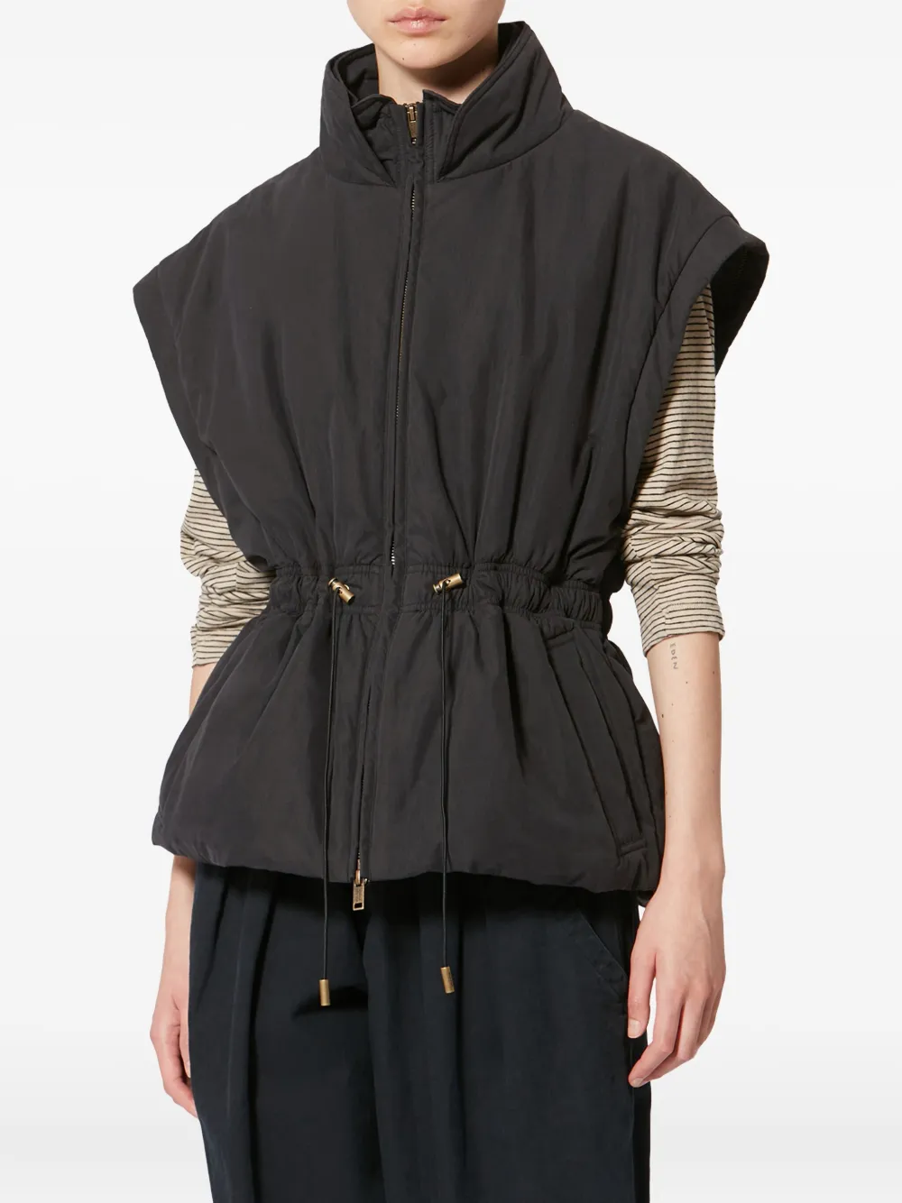 Isabel Marant Étoile Dastyni Drawstring Jacket In Black