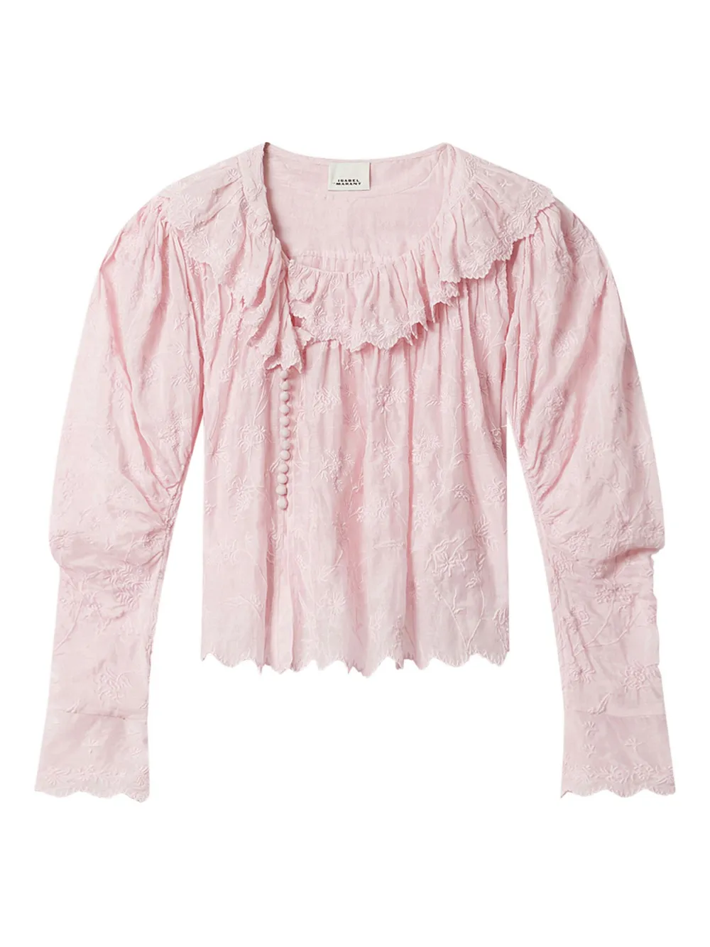 ISABEL MARANT Top Zelly con ricamo - Rosa