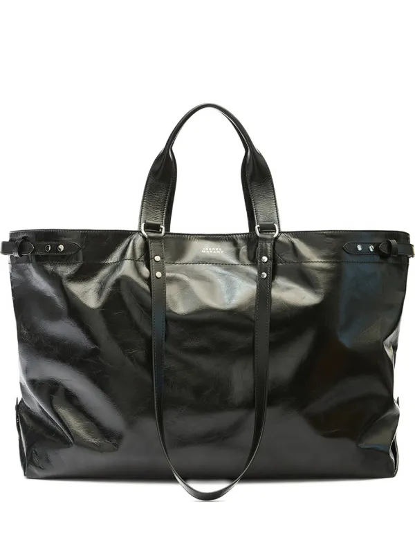 Isabel Marant Winna Tote Shoulder Bag in Black