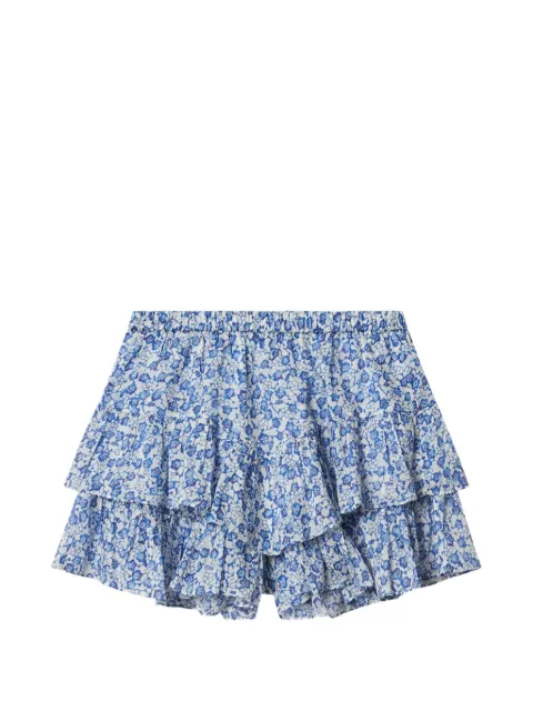 MARANT ÉTOILE Jocadia blommiga minishorts med volang